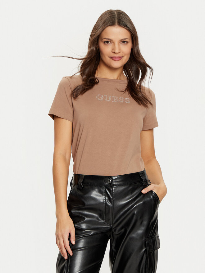 Guess Guess Camiseta V3BI11 J1314 Marrón Regular Fit