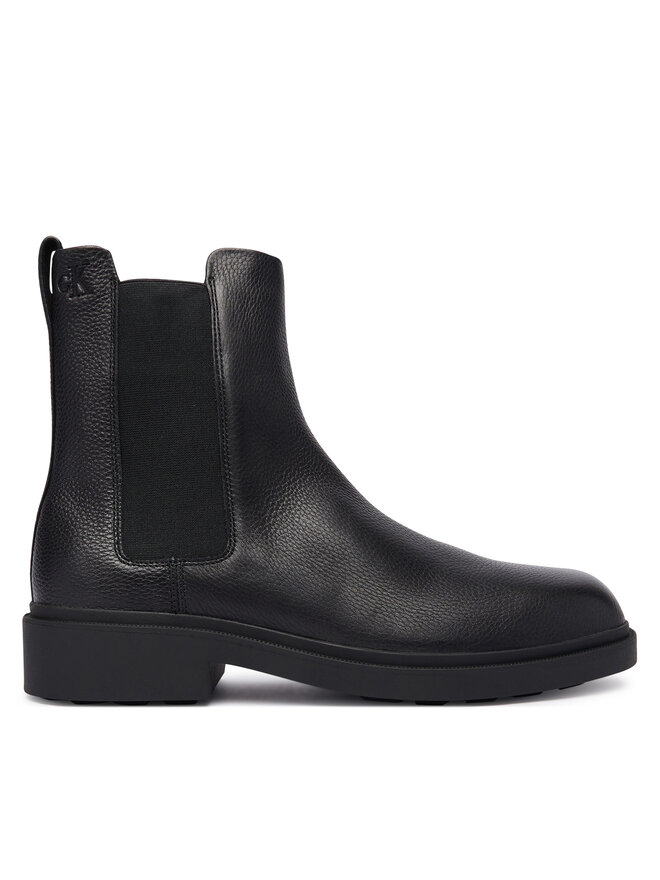 Calvin Klein Klassische Stiefeletten Calvin Klein Dress Lug Chelsea Boot Lth YM0YM01389 Schwarz