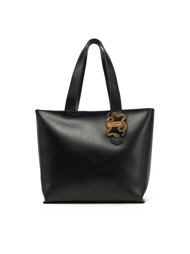 Just Cavalli Handtasche Just Cavalli Iconic Snakes 78RA4BA5 ZSA89 Schwarz