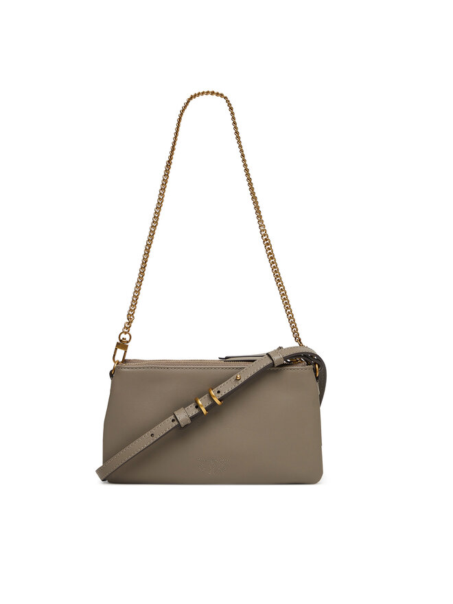 PINKO Handtasche PINKO Double Mini Al 25-26 PLTT 105359 A0QO Grau