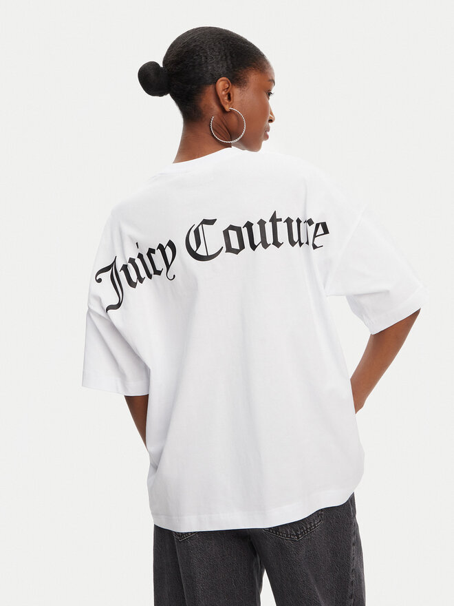 Juicy Couture Juicy Couture Футболка Boyfriend JCTES09 Білий Relaxed Fit