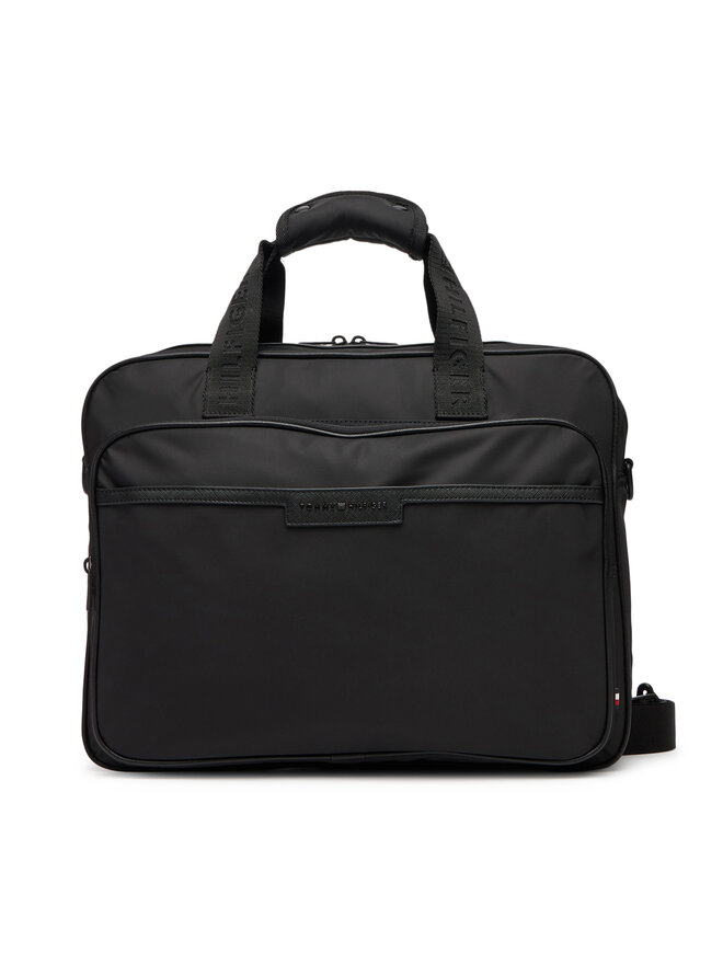Tommy Hilfiger Laptoptasche Tommy Hilfiger Th Repreve Computer Bag AM0AM13466 Schwarz