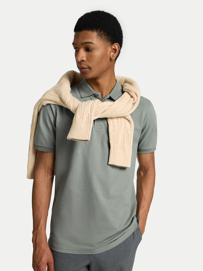 Selected Homme Selected Homme Poloshirt 16095851 Grün Slim Fit