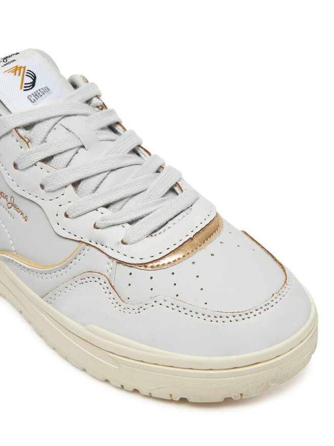Pepe Jeans Snīkeri Pepe Jeans Chester Distress W PLS00033 Balts