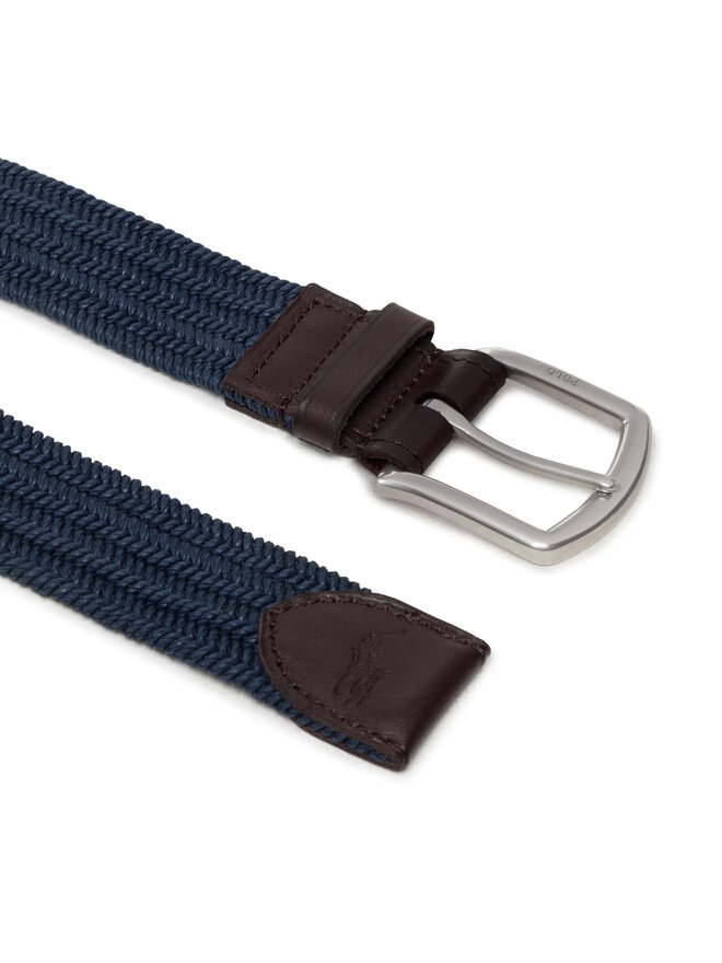 Polo Ralph Lauren Cintura da uomo Polo Ralph Lauren 35Mm Braid Stretch 405666041002 Blu scuro