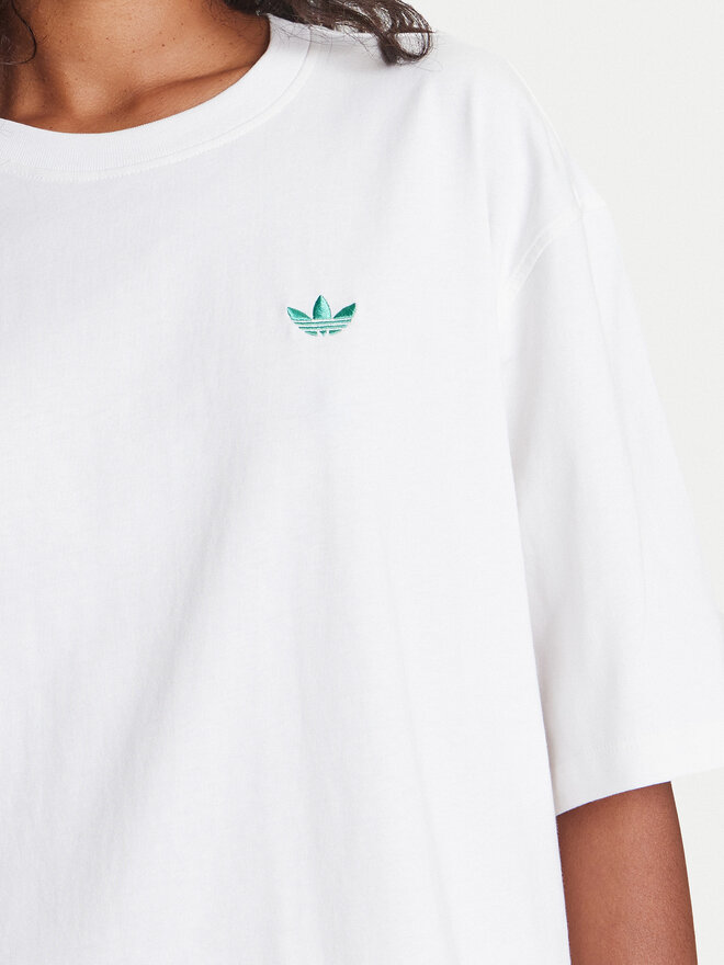 adidas adidas Camiseta Retro Tennis Boyfriend JW0226 Blanco Oversize