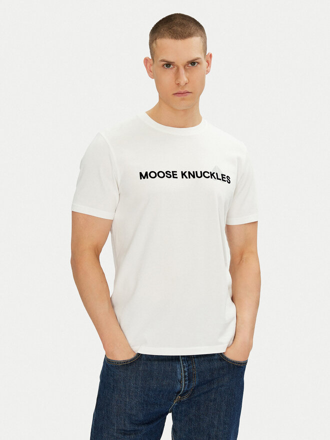 Moose Knuckles Moose Knuckles Футболка Conway M15MT760 Écru Regular Fit