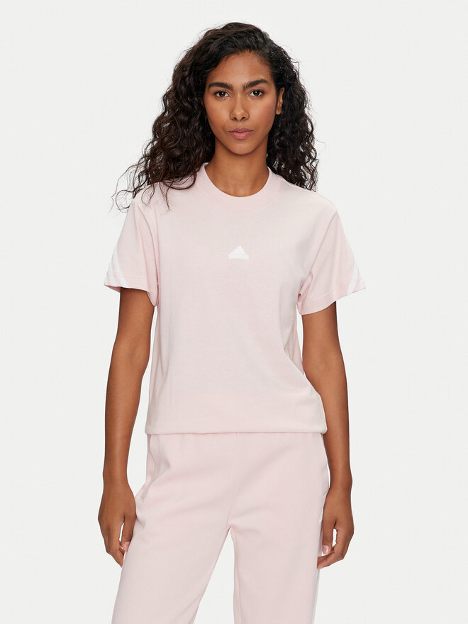 adidas adidas Marškinėliai Future Icons 3-Stripes IW5264 Rožinė Regular Fit