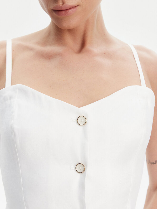 Guess Guess Top W5GH0L WH5L2 Blanco Regular Fit