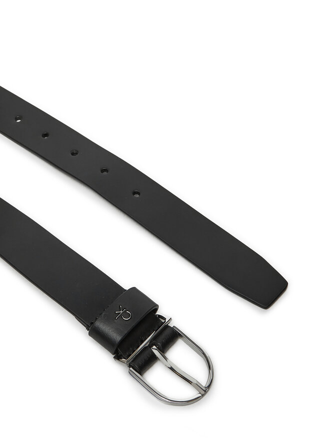 Calvin Klein Pasek Damski Calvin Klein Ck Metal Loop Rnd Buckle 3.0 K60K612861 Czarny