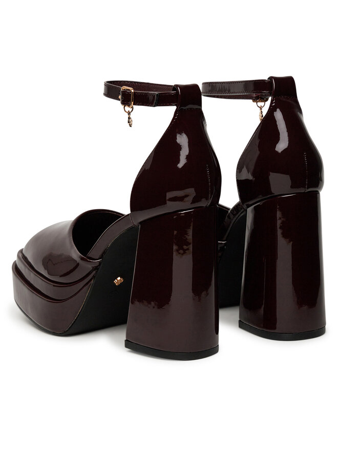 DeeZee Półbuty DeeZee LW85478-6 Bordowy