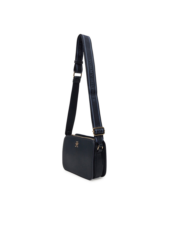 Tommy Hilfiger Kabelka Tommy Hilfiger Th Logotape Camera Bag AW0AW17229 Tmavomodrá
