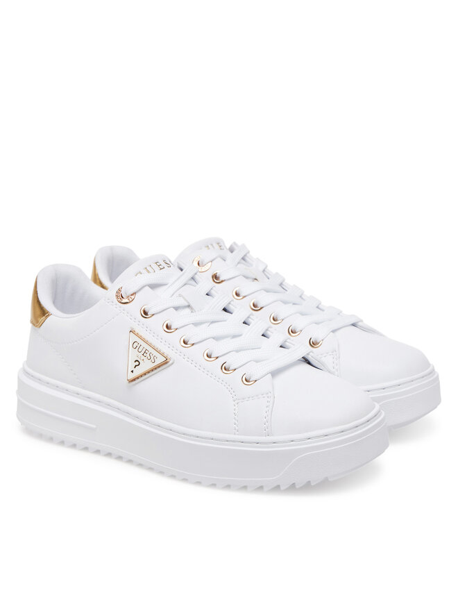 Guess Sneakersy Guess FLJD12 LEA12 Biały