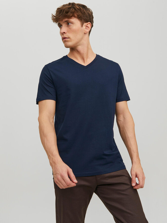Jack&Jones Jack&Jones T-Shirt Basic 12156102 Dunkelblau Standard Fit
