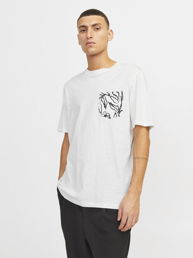 Jack&Jones Jack&Jones Marškinėliai Lafayette 12250435 Balta Standard Fit