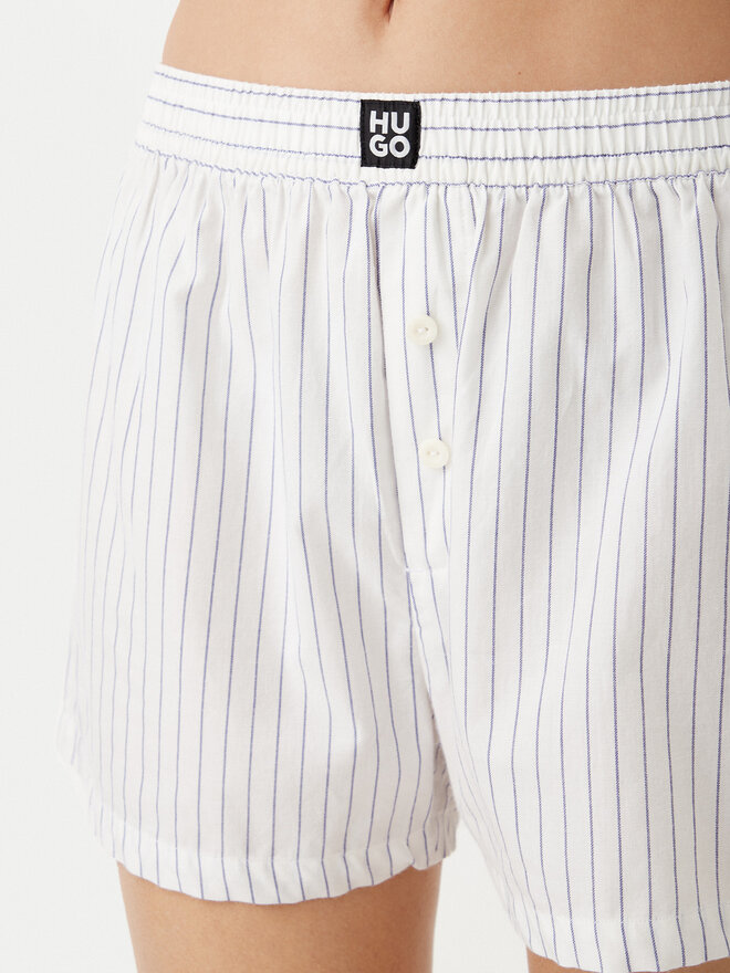HUGO HUGO Σορτς πιτζάμας 50531657 Λευκό Relaxed Fit