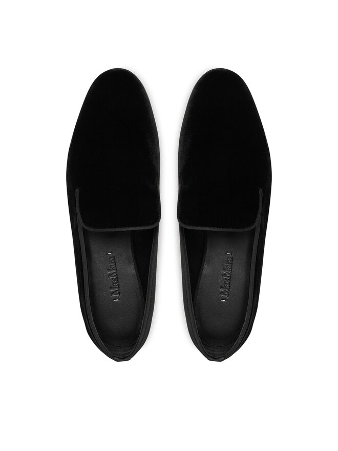 Max Mara Slipper Max Mara VELVETSLIPPER 2424526272600 Schwarz