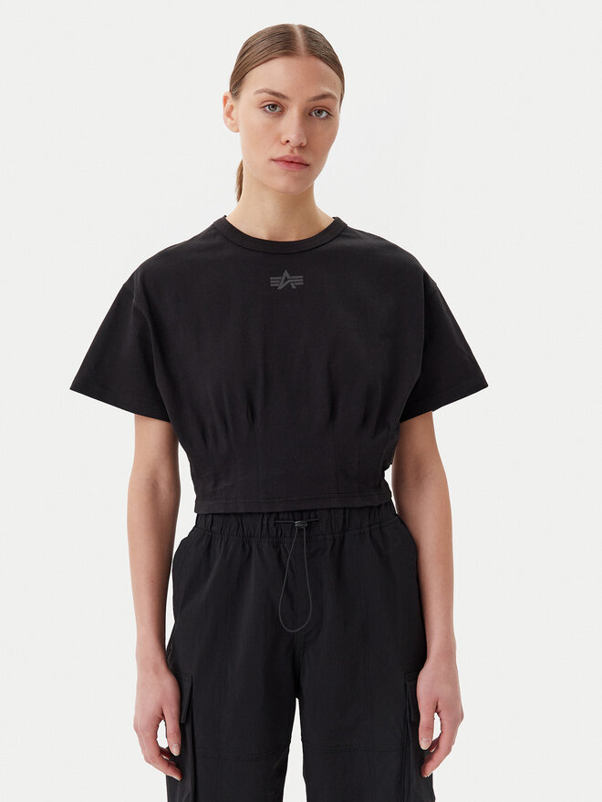Alpha Industries Alpha Industries Camiseta Waisted 148070 Negro Regular Fit
