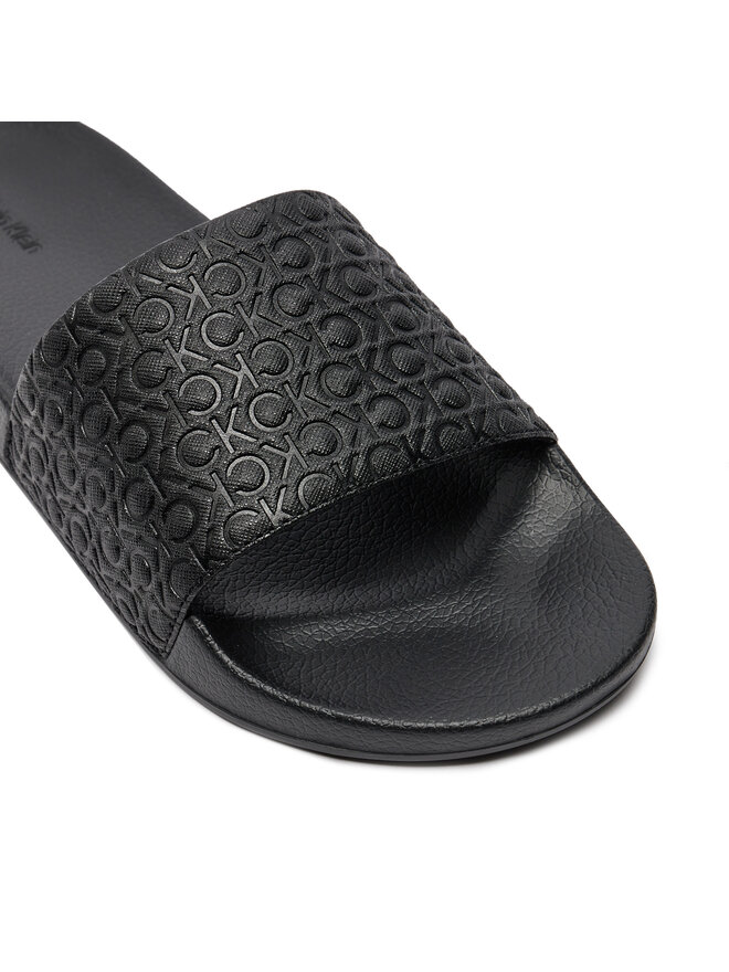 Calvin Klein Παντόφλες Calvin Klein Pool Slide Mono HM0HM01517 Μαύρο