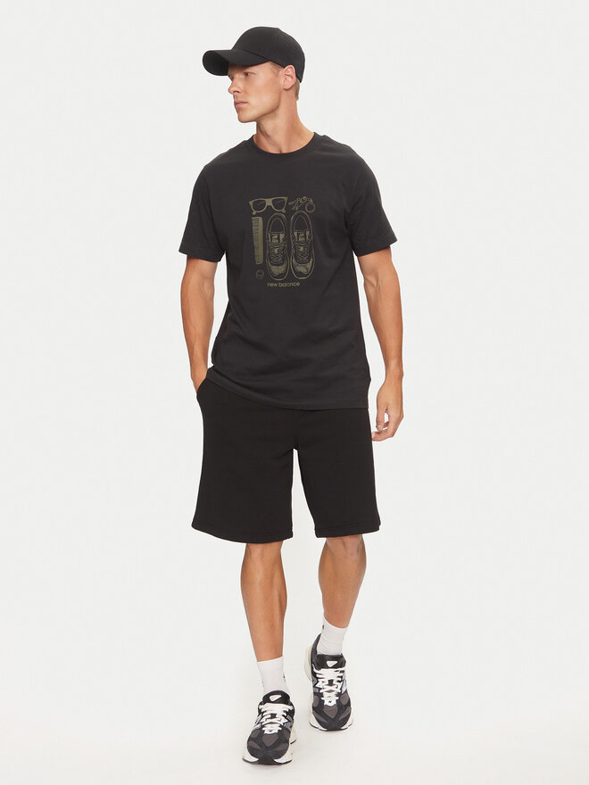 New Balance New Balance T-Shirt Sport Essentials Graphic MT43902BK Μαύρο Regular Fit