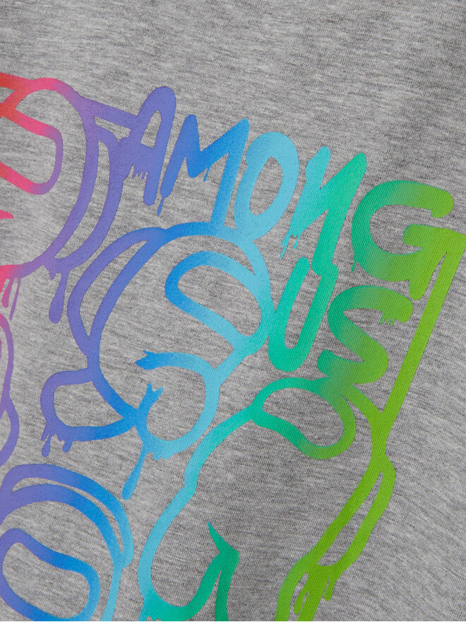 NAME IT NAME IT Camiseta AMONGUS Jish 13225980 Gris Regular Fit