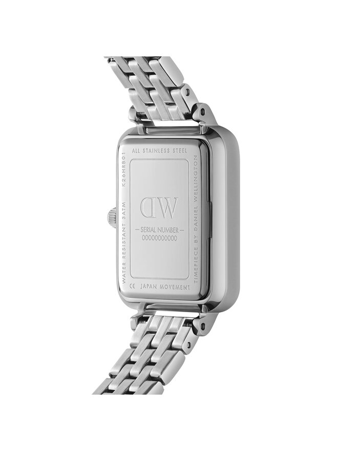 Daniel Wellington Zegarek Daniel Wellington Quadro Roman Numerals 5-Link DW00100691 Srebrny