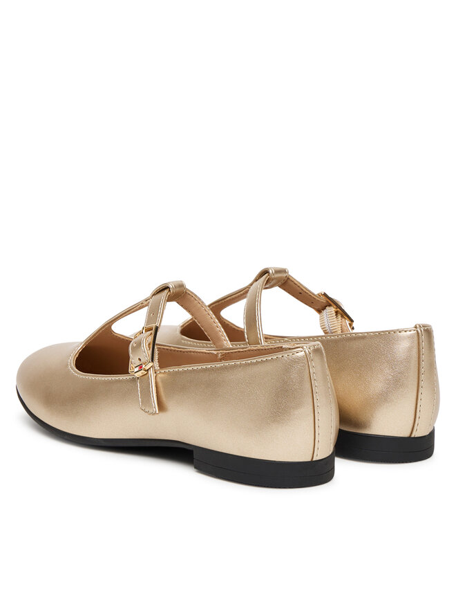 Tommy Hilfiger Balerīnas Tommy Hilfiger T3A3-34001-1372 S Zelta