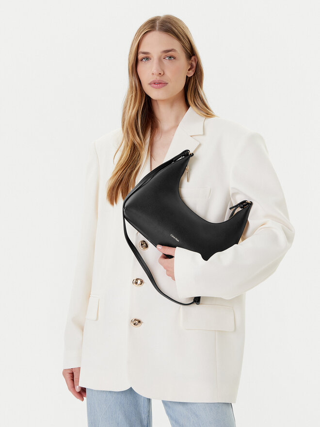 Calvin Klein Τσάντα Calvin Klein Foil Logo Conv Shou?Lder Bag LV04F3272G Μαύρο