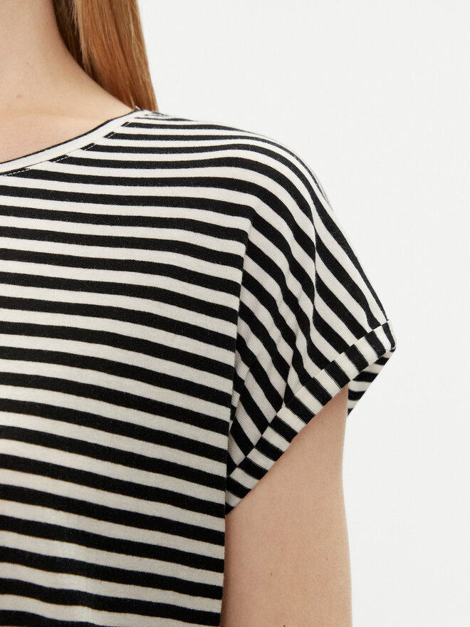 Vero Moda Vero Moda Marškinėliai Ava 10284469 Juoda Regular Fit