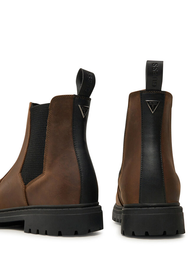 Guess Bokacsizma Guess Sidney Beatles FMFSBE LEA15 Barna