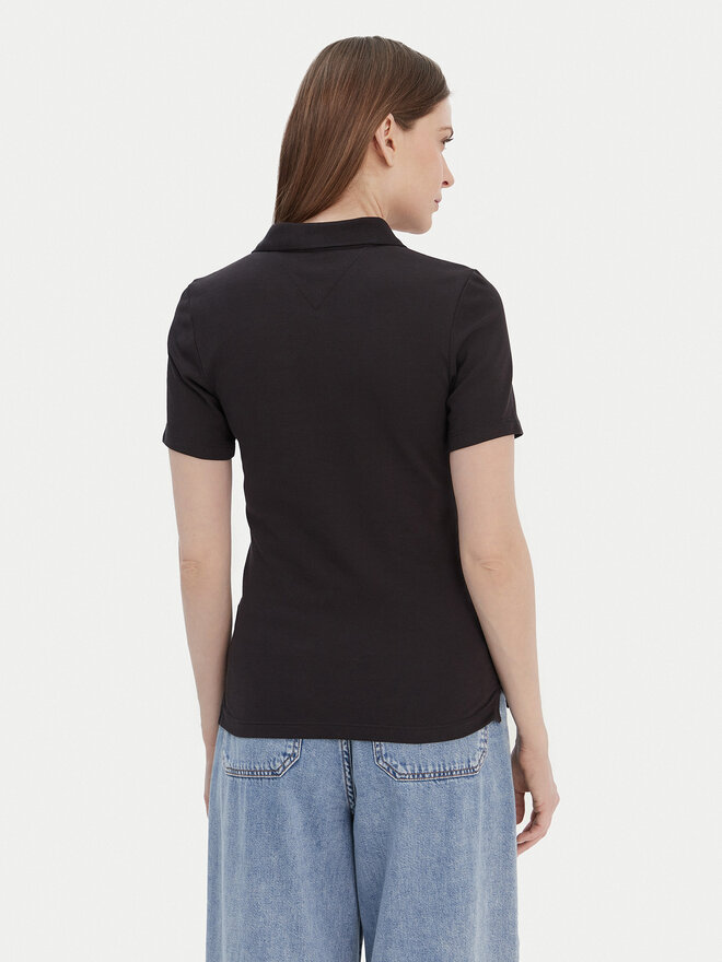 Tommy Hilfiger Tommy Hilfiger Poloshirt 1985 WW0WW42047 Schwarz Slim Fit