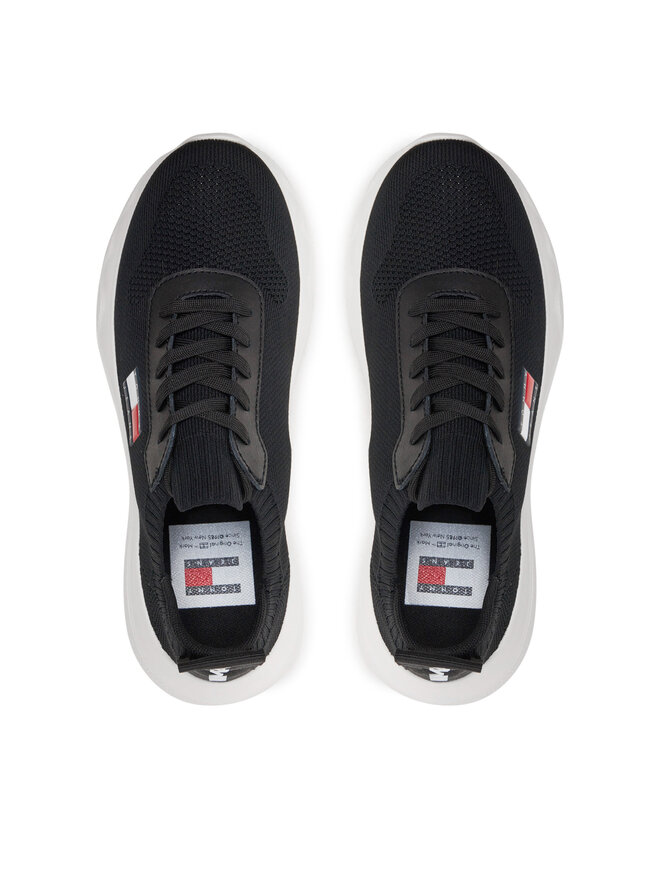 Tommy Jeans Sneakersy Tommy Jeans Tjw Knit Runner EN0EN02564 Černá