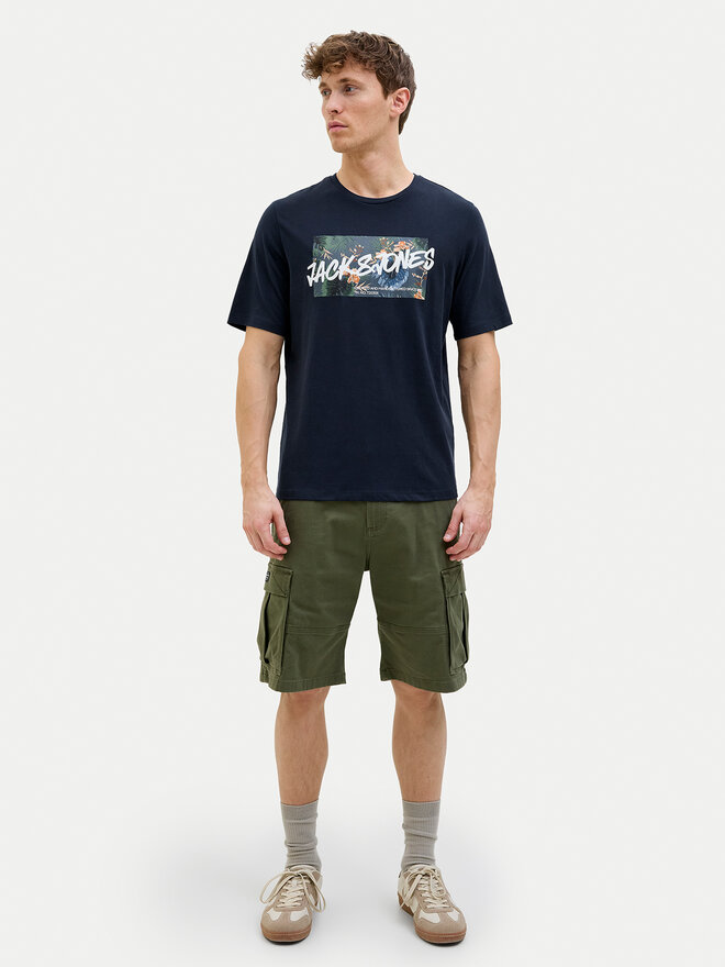 Jack&Jones Jack&Jones Póló Hawaii 12269324 Sötétkék Standard Fit