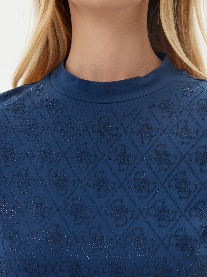 Guess Guess Футболка W4BI26 J1314 Cиній Slim Fit
