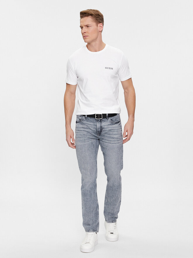 Guess Guess Camiseta Joe U4RM01 K6YW0 Blanco Regular Fit