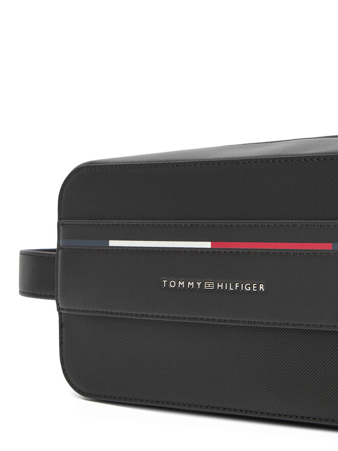 Tommy Hilfiger Smink táska Tommy Hilfiger Th Foundation Washbag AM0AM13235 Fekete