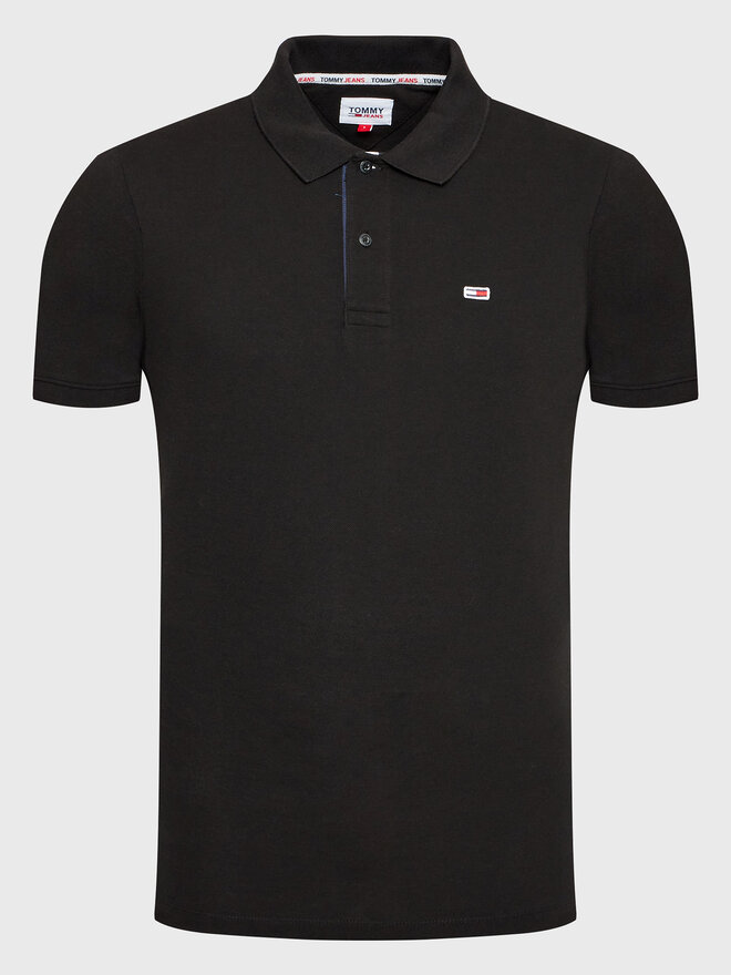Tommy Jeans Tommy Jeans Polo marškinėliai DM0DM15370 Juoda Slim Fit