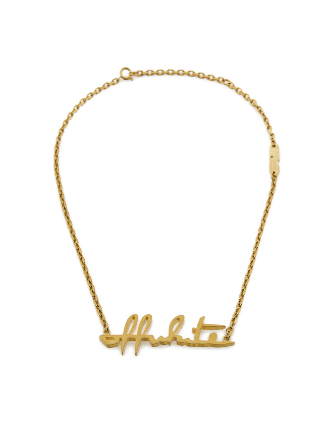 Off-White Collar Off-White OWOB026R21MET0017600 Oro
