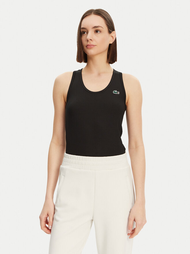 Lacoste Lacoste Τοπ TF4874 Μαύρο Slim Fit