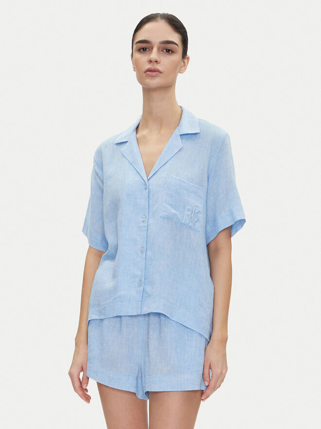DKNY DKNY Pijama YI90054 Celeste Regular Fit