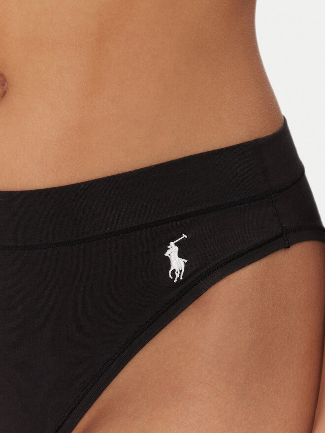 Polo Ralph Lauren Polo Ralph Lauren Klassischer Damenslip 4P0496 Schwarz