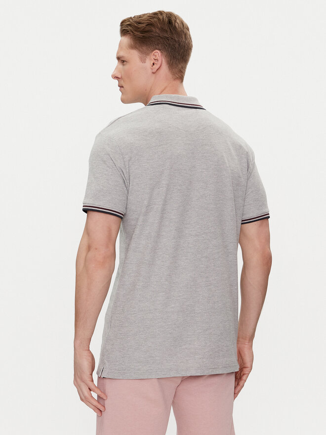 Brave Soul Brave Soul Poloshirt MPS-149COSMO Grau Straight Fit
