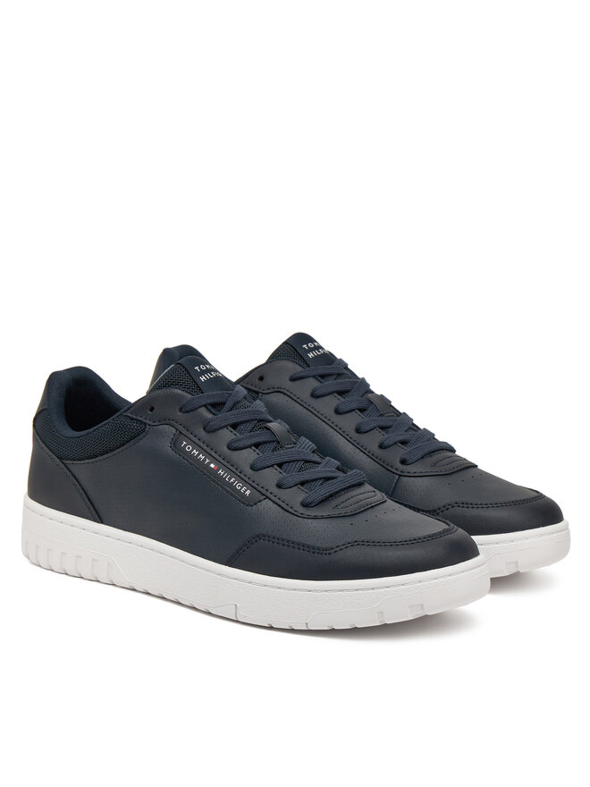 Tommy Hilfiger Αθλητικά Tommy Hilfiger Th Basket Core Lth Pinperf FM0FM05466 Σκούρο μπλε