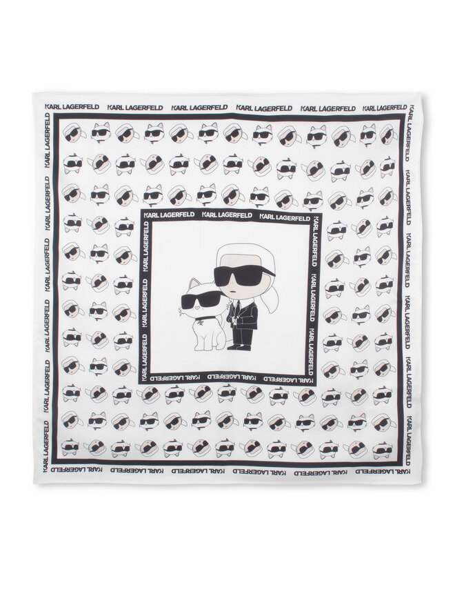 KARL LAGERFELD Chusta KARL LAGERFELD Z30548 Biały