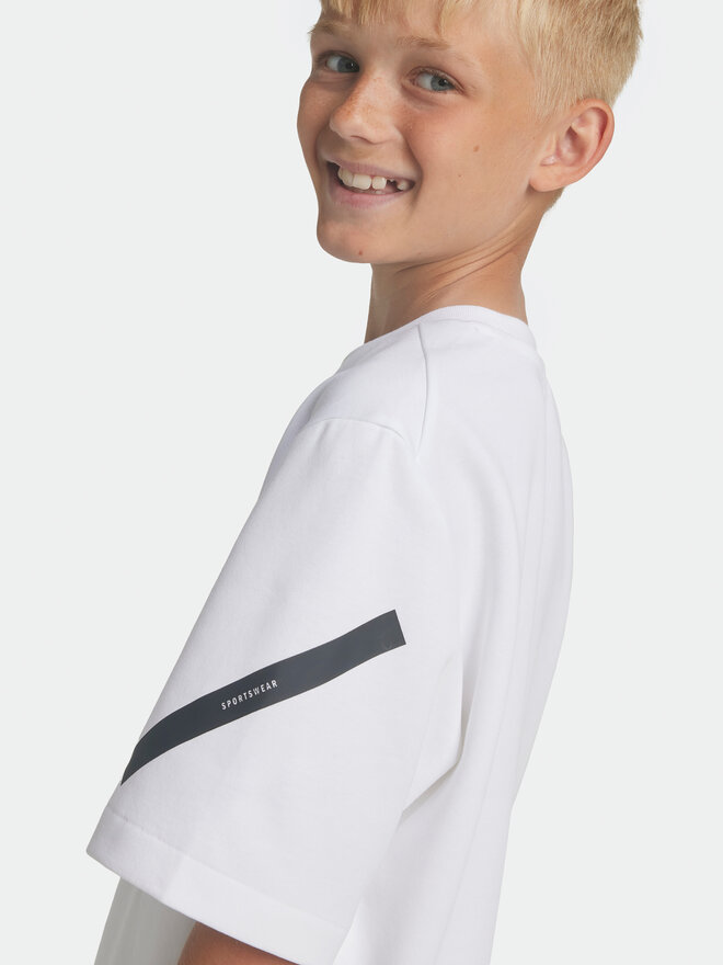 adidas adidas T-Shirt Z.N.E. JJ4144 Λευκό Loose Fit