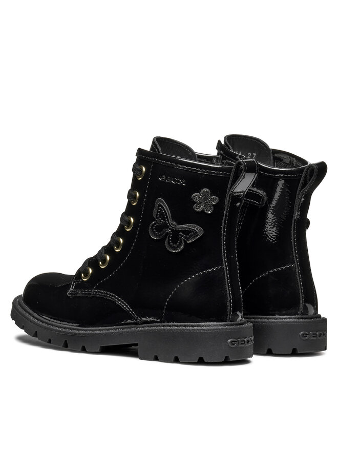 Geox Schnürschuhe Geox J Shaylax Girl J56EXA 00067 C9999 D Schwarz