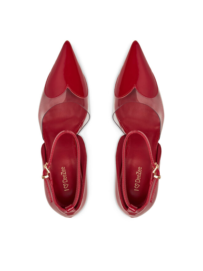 DeeZee Pantofi cu toc subțire DeeZee PX096 02 Roșu