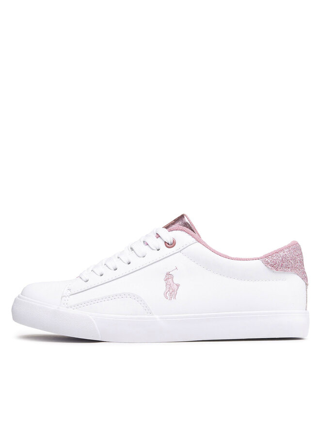 Polo Ralph Lauren Sneakers aus Stoff Polo Ralph Lauren Theron V RF104103 Weiß