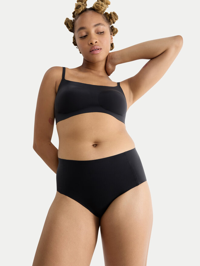 Sloggi Sloggi Klassischer Damenslip mit hoher Taille Zero Feel 10217759 Schwarz