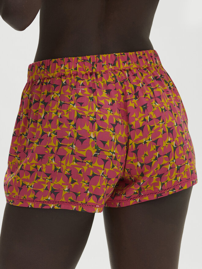 Simone Pérèle Simone Pérèle Rövid pizsama nadrág Songe 18S640 Rózsaszín Comfort Fit